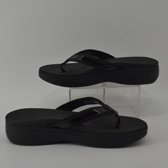 Vionic High Tide II Black Thong Flip Flop Sandals Size 10 - Picture 7 of 12